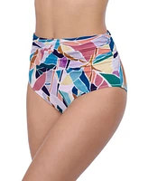 Profile by Gottex Women's Aura Shirred High Waist Bottom