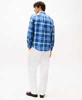 Tommy Hilfiger Men's Check Linen Shirt