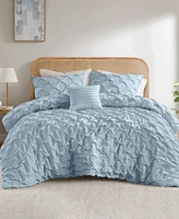 510 Design Bailey Diamond Pucker Woven 4-Pc. Comforter Set