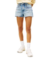 Tommy Jeans Women's Patchwork Frayed Denim Shorts