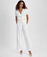 I.n.c. International Concepts Petite Short-Sleeve Knit Cardigan, Exclusively at Macy's