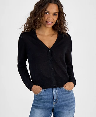 I.n.c. International Concepts Petite Button-Front Cardigan, Exclusively at Macy's