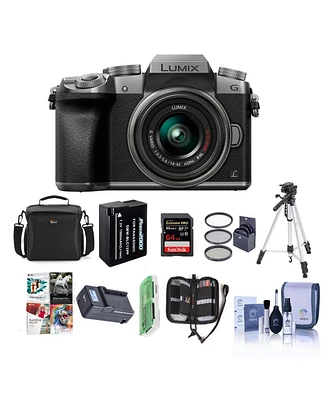 Panasonic Lumix Dmc-G7 Mirrorless Micro Four Thirds Camera with 14-42mm Lens, Silver