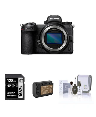 Nikon Z 7II Mirrorless Camera with 128GB Sd Memory Card, Extra Battery, Cleaning Kit