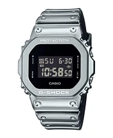 G-Shock Men's Silver-Tone Silicone Watch