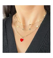 The Lovery Coral Heart Padlock Charm 18 millimeters