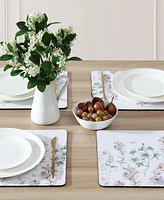 Laura Ashley Wild Meadow Cork Placemats Set of 4, 16" x 12"