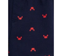 Little Me Baby Boys 2-Pc. Crab Stripe Bodysuit & Shorts Set