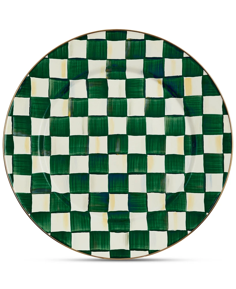 Mackenzie-Childs Emerald Check Serving Platter
