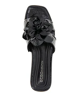BCBGeneration Women's Mazey Flower Slide Flat Sandals