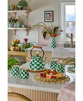 Mackenzie-Childs Emerald Check Mug