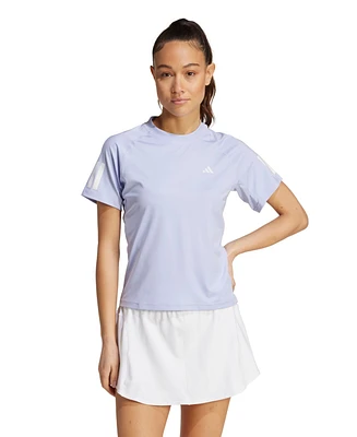 adidas Women's Club 3-Stripes Tennis Climacool T-Shirt
