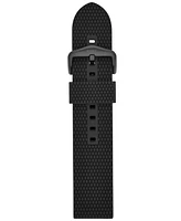 Fossil Men's Black Silicone Watch Band, 22mm