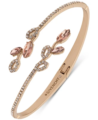 Givenchy Mixed Crystal Vine Bypass Bangle Bracelet