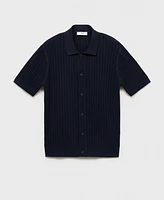 Mango Men's Cotton Structured Polo Shirt