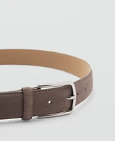 Mango Men's Suede Leather Belt