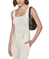 Karl Lagerfeld Paris Desi Leather Hobo