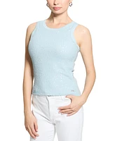 Guess Women's Alexia Sequin Cotton Sleeveless Top