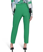 Karl Lagerfeld Paris Women's Mid-Rise Straight-Leg Pants