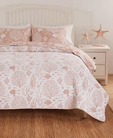 Greenland Home Fashions Marina Woven Jacquard Reversible -Pc. Coverlet Set