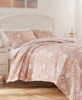 Greenland Home Fashions Marina Woven Jacquard Reversible -Pc. Coverlet Set