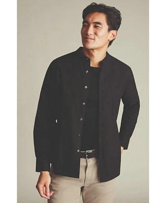 Charles Tyrwhitt Men's Collarless Stretch Washed Oxford