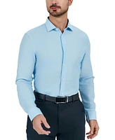 Tallia Men's Slim Flit Dobby Micro-Grid Button-Front Dress Shirt