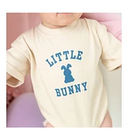 Sweet Wink Baby Boys Bunny Steel Blue Easter Short Sleeve Romper