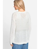 Olsen Women's Lattice Knit Cardigan