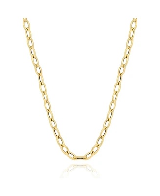 The Lovery Oval Link Chain Necklace 14K Gold