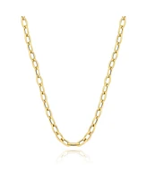 The Lovery Oval Link Chain Necklace 14K Gold