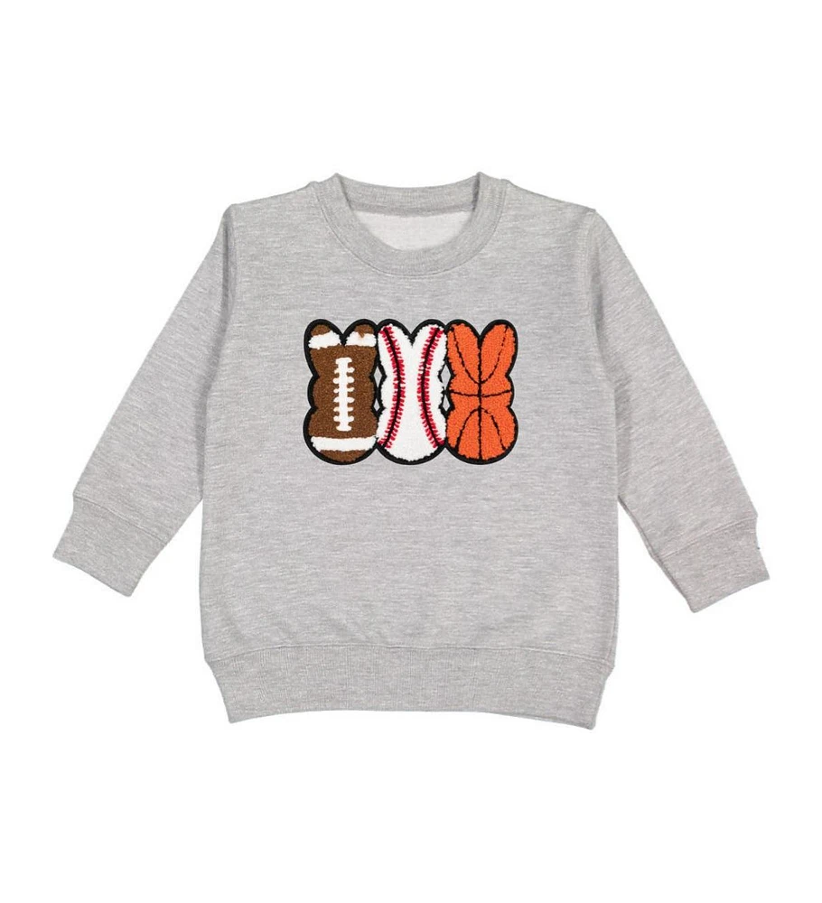 Sweet Wink Toddler Boys Sports Peeps Patch Easter Sweatshirt