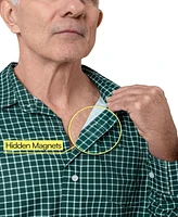 Joe & Bella Men's Adaptive Relaxed Fit Magnetic Button-Down Shirt