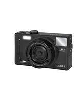Minolta Minolta MND25 Digital Camera, 48 Mp Autofocus, 4K Ultra Hd Camera with Selfie Mirror & 32GB Sd Card, Black, Bundle with Slinger Camera Bag