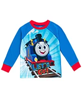 Thomas & Friends Toddler Boys Pajama Shirt Pants and Slippers 3 Piece