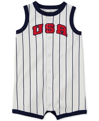 Carter's Baby July 4th Usa Varsity Stripe Romper