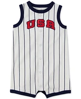 Carter's Baby July 4th Usa Varsity Stripe Romper