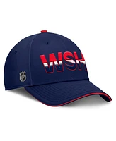 Fanatics Men's Navy/Red Washington Capitals Authentic Pro Rink Team Code Flex Hat