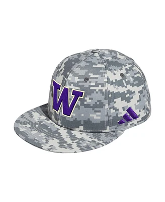 Adidas Men's Camo Washington Huskies On-Field Fitted Baseball Hat