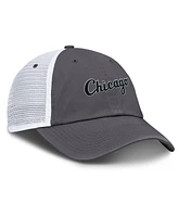 Nike Men's Gray Chicago White Sox Wordmark Club Adjustable Trucker Hat