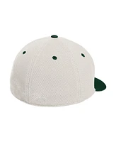 Adidas Men's Cream Miami Hurricanes On-Field Fitted Baseball Hat