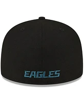 New Era Men's Black Philadelphia Eagles Super Bowl Lix Champions Side Patch 59FIFTY Fitted Hat