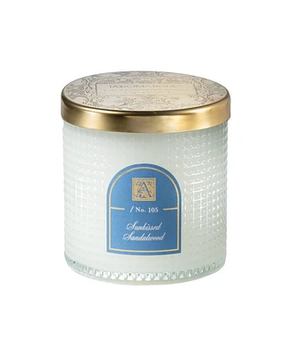 Aromatique Sunkissed Sandalwood Textured Glass Candle, 6 oz.