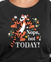 Hybrid Apparel Plus Winnie The Pooh Nope Not Today Graphic Pullover T-Shirt