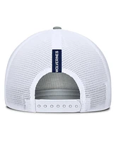 Fanatics Men's Heather Gray/Navy Michigan Wolverines Profile Trucker Adjustable Hat