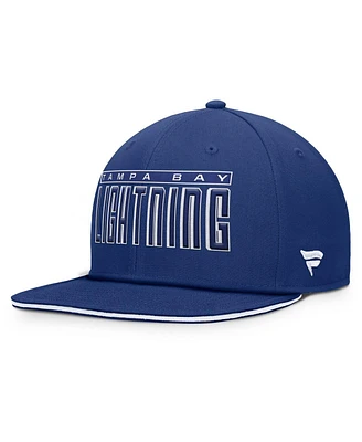 Fanatics Men's Blue Tampa Bay Lightning Fundamental Gino Stack Snapback Hat