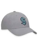 Fanatics Men's Gray Seattle Kraken Extra Time Adjustable Hat