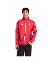 Adidas Men's Red/Light Blue Fc Dallas 2025 Anthem Reversible Full-Zip Jacket