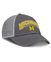 Fanatics Men's Charcoal Michigan Wolverines Ionic Trucker Adjustable Hat