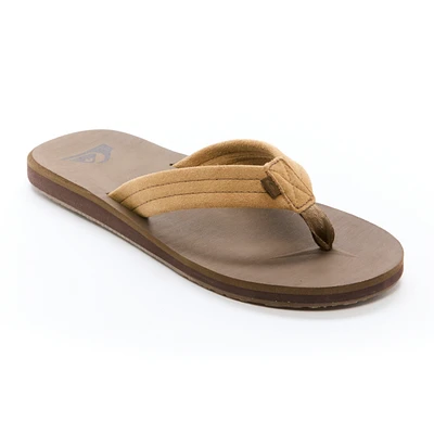 Quiksilver Men's Carver Suede Flip Flops